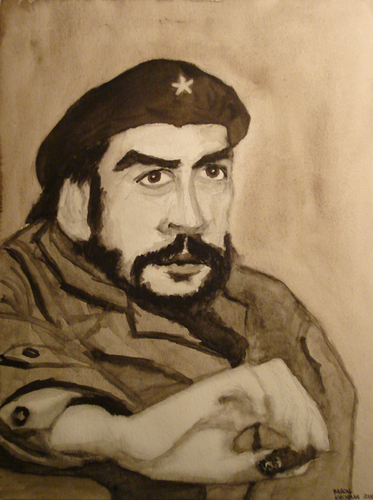 Cartoon: Ernesto Che Guevara (medium) by Pascal Kirchmair tagged ernesto,che,guevara,el,comandante,kuba,cuba,revolution,revolucion