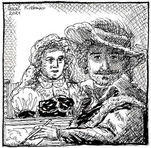 Rembrandt und Saskia