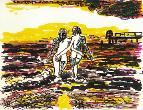 Sonnenuntergang am Meer