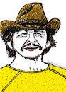 Cartoon: Charles Bronson mit Stetson (small) by Pascal Kirchmair tagged stetson,10,ten,gallon,cowboy,hat,hut,cowboyhut,chapeau,spiel,mir,das,lied,vom,tod,era,una,volta,il,west,once,upon,time,in,the,charles,bronson,dennis,buchinsky,artist,art,hollywood,illustration,drawing,zeichnung,pascal,kirchmair,cartoon,caricature,karikatur,ilustracion,dibujo,desenho,ink,disegno,ilustracao,illustrazione,illustratie,dessin,de,presse,du,jour,of,day,tekening,teckning,cartum,vineta,comica,vignetta,caricatura,portrait,porträt,portret,retrato,ritratto,actor,acting,schauspieler,sexy,watercolour,watercolor,ein,mann,sieht,rot,kunst,arte,artwork