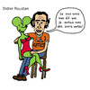 Cartoon: Didier Roustan (small) by Pascal Kirchmair tagged didier,uncle,roustan,from,france,foot,citoyen,blog,souris,verte,kicktv,journaliste,sportif,sport,football,lequipe