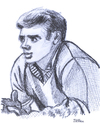 Cartoon: James Dean (small) by Pascal Kirchmair tagged james jimmy dean caricature karikatur portrait hollywood schauspieler actor acteur star