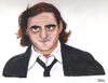 Cartoon: Joaquin Phoenix (small) by Pascal Kirchmair tagged san,juan,puerto,rico,usa,watercolour,joaquin,phoenix,karikatur,caricature,portrait,aquarell,hollywood,schauspieler,actor,acteur,vedette,star