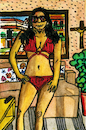 Cartoon: Marta (small) by Pascal Kirchmair tagged kolumbien,colombie,cartagena,cartagenadeindias,colombia,marta,red,rouge,roja,rosso,rossa,rot,roter,bikini,swimsuit,bathing,swimming,costume,beach,strand,sea,sun,badeanzug,sexy,meer,me,mare,mar,samba,karneval,do,carnaval,carioca,brasilianerin,rio,de,janeiro,copa,cabana,tänzerin,dancer,danseuse,brazil,brasil,bresil,brasile,elite,model,topmodel,top,strip,striptease,ink,drawing,tusche,zeichnung,lingerie,art,arte,kunst,caricatura,cartoon,caricature,karikatur,illustration,dessin,pascal,kirchmair,portrait,retrato,ritratto,dibujo,desenho,powerfrau,girl,sensual,sabrosa,ilustracion,ilustracao,woman,porträt,sensuelle,erotik,erotic,erotismo,eroticism,erotisme,erotica,femme,frau,supermodel,power,beaute,beauty,beautiful,mode,fashion,vogue,vermelha,vermelho,colorado,colorada,indias,simon,bolivar,due,pezzi,biquini,plage,playa,praia,spiaggia