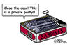 Cartoon: Sardines in a can (small) by Pascal Kirchmair tagged sardinen,sardines,cartoon,caricature,karikatur,humor,büchse,can,tin,boite,humour