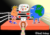 Cartoon: Trump against the World II (small) by Pascal Kirchmair tagged donald,trump,world,cartoon,caricature,karikatur,vignetta,dibujo,desenho,dessin,humour,humor,zeichnung,usa,boxkampf,boxer,ring,box,fight,boxing,match