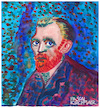 Cartoon: Vincent van Gogh (small) by Pascal Kirchmair tagged pascal,kirchmair,vincent,van,gogh,cartoon,caricature,karikatur,watercolour,aquarell,vignetta,aquarelle,cuadro,quadro,bild,imagen,image,acquarello,acquerello,aquarela,acuarela