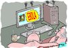 Cartoon: Computer too is not safe (small) by kar2nist tagged virus,computer,ebola