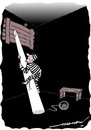 Cartoon: Desperate attempt (small) by kar2nist tagged escaoe,prison,convict,light