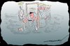 Cartoon: Height of Paranoia (small) by kar2nist tagged paranoia,security,frisking,heavens,skeleton