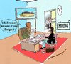 Cartoon: Job Interview (small) by kar2nist tagged marine,engineer,interview,ship,building,credentials,certificates