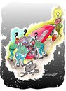 Cartoon: Missing the obvious (small) by kar2nist tagged solutions,automobile,breakdowns,workmen,executives,car