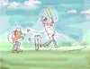 Cartoon: No Ball (small) by kar2nist tagged cricket,no,ball,pitch,bat,wickets,bowling,stumped