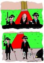 Cartoon: presidential security (small) by kar2nist tagged security,blindmen