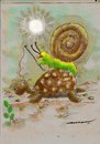 Cartoon: Slave Driver (small) by kar2nist tagged tortoise snail slave driver ride hitch hiking