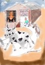 Cartoon: The Pamela Clinic (small) by kar2nist tagged pamela,anderson,cow,milk,udder,silicone,treatment