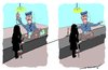 Cartoon: tight security (small) by kar2nist tagged security,terrorists,checking,airports