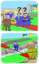 Cartoon: vip visit (small) by kar2nist tagged visit,vip,trench,crossing,military,footbridge