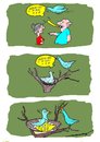 Cartoon: wrong present (small) by kar2nist tagged present,birthday,women,birds