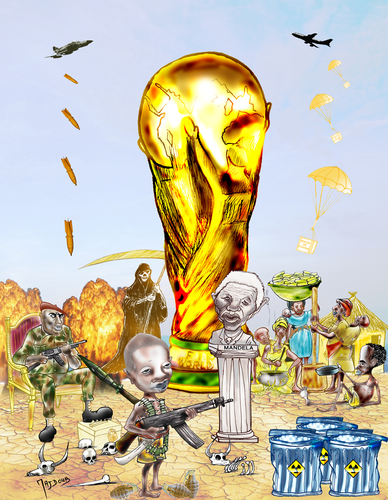 Cartoon: World Cup - South Africa 2010 (medium) by Majdoub Abdelwaheb tagged world,cup