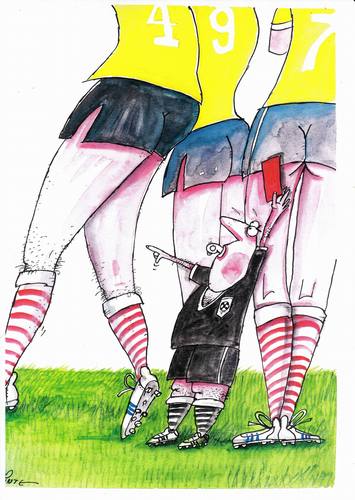 Cartoon: Women soccer (medium) by axinte tagged football