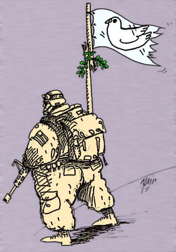 Cartoon: Broken peace (medium) by Gelico tagged war,peace,paz,gelico,iraq,irak