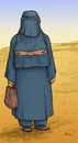 Cartoon: Burka 2.0 (small) by Bülow tagged burka,mode,frau,islam,moslem,kleidung,wüste,brüste,brust,busen