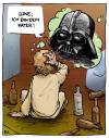 Cartoon: Episode 7 - Brand im Morgentau (small) by Bülow tagged star,wars,darth,vader,krieg,sterne,alkohol,drunk