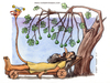 Cartoon: Il filosofo (small) by Niessen tagged buddha fig tree meditation madness joker