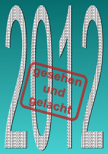 Cartoon: gesehen und gelacht (medium) by berti tagged inkscape,2012,jump,trampolin,springen,hüpfen,silvester,year,new,gelacht,gesehen,stamp