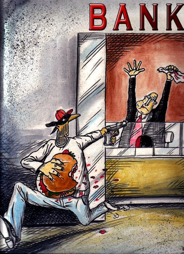 Cartoon: robbery (medium) by drljevicdarko tagged no