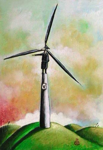 Cartoon: windmill (medium) by drljevicdarko tagged windmill