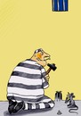 Cartoon: cage (small) by drljevicdarko tagged cage