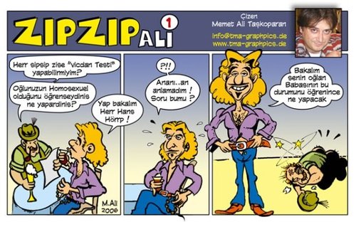 Cartoon: Mixtur (medium) by mali tagged darwin,bodyguard,zipzip,ali