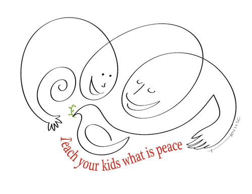 Cartoon: Peace (medium) by Herme tagged peace,frieden,illustration