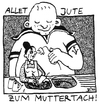 Cartoon: ein Blümchen zum Muttertag (small) by BiSch tagged mother,mutter,mama,muttertag,sohn,rührung