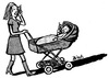 Cartoon: Handymama (small) by BiSch tagged handy,mama,kommunikation,mobil,baby,kind