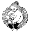 Cartoon: Milchfabrikation (small) by BiSch tagged stillen,nursing,breastfeeding,mutter,mother,baby,muttertag,milk,milch