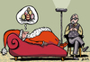 Cartoon: Weihnachtsmann beim Analytiker (small) by BiSch tagged weihnachtsmann weihnachten santa claus psychoanalyse therapie therapeut psychologe ostern eier trauma