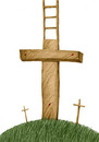 Cartoon: The Way (small) by charli tagged christianity,christ