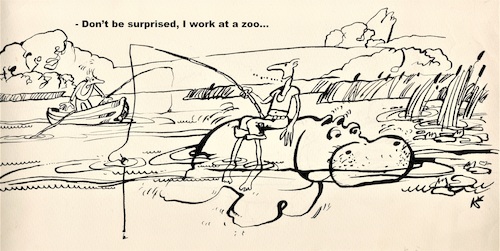 Cartoon: Angler (medium) by Kestutis tagged angler,kestutis,lithuania