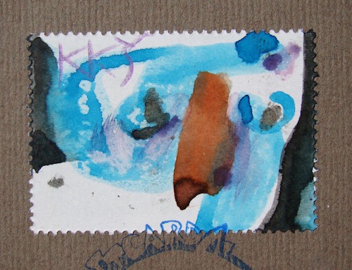 Cartoon: Bird (medium) by Kestutis tagged dada,postcard,mail,art,kunst,watercolor,kestutis,lithuania