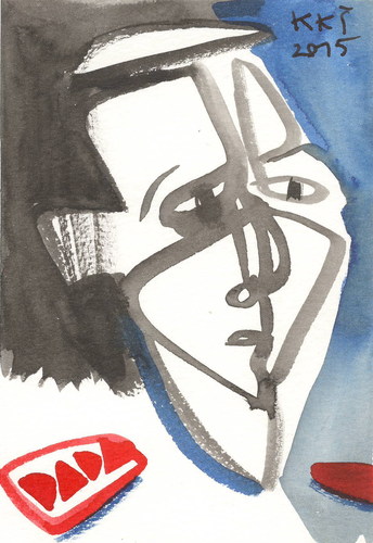 Cartoon: Dada army. DADA Postcard (medium) by Kestutis tagged dada,army,postcard,kestutis,lithuania,art,kunst,sketch