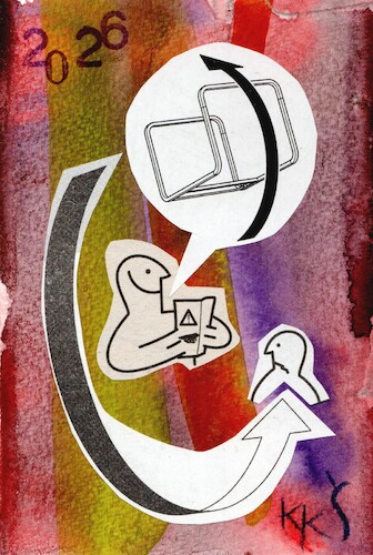 Cartoon: Detective novel (medium) by Kestutis tagged detective,dada,literature,postcard,art,kunst,collage,kestutis,lithuania,novel,furniture,building,adventure