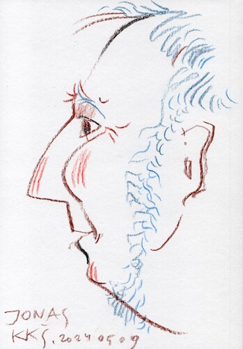 Cartoon: Jonas Varnas (medium) by Kestutis tagged art,kunst,face,sketch,kestutis,lithuania