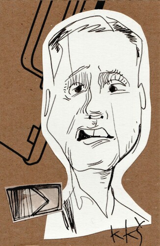 Cartoon: Konstantin Eggert (medium) by Kestutis tagged postcard,youtube,kestutis,lithuania,sketch