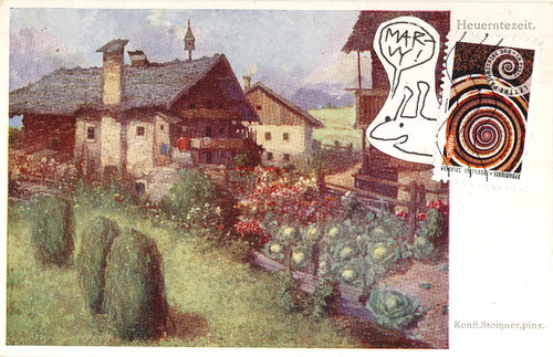 Cartoon: Marvy! (medium) by Kestutis tagged dada,postcard,nature,kestutis,lithuania,art,snail,food,kunst,landscape