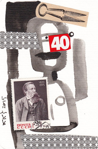 Cartoon: Mix historical Faces (medium) by Kestutis tagged postcard,dada,kestutis,lithuania,history
