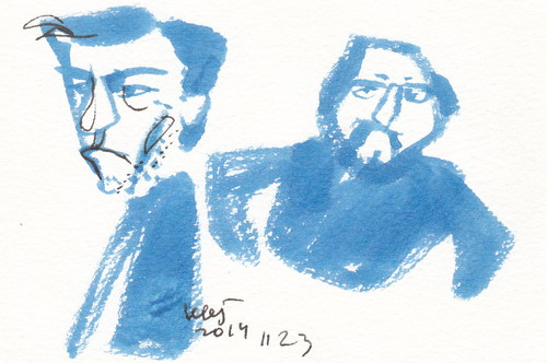 Cartoon: Painters (medium) by Kestutis tagged painters,caricature,sketch,art,kunst,kestutis,lithuania