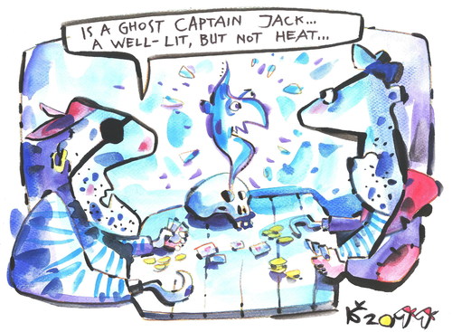 Cartoon: PIRATE PARTY (medium) by Kestutis tagged pirate,adventures,ghost,halloween